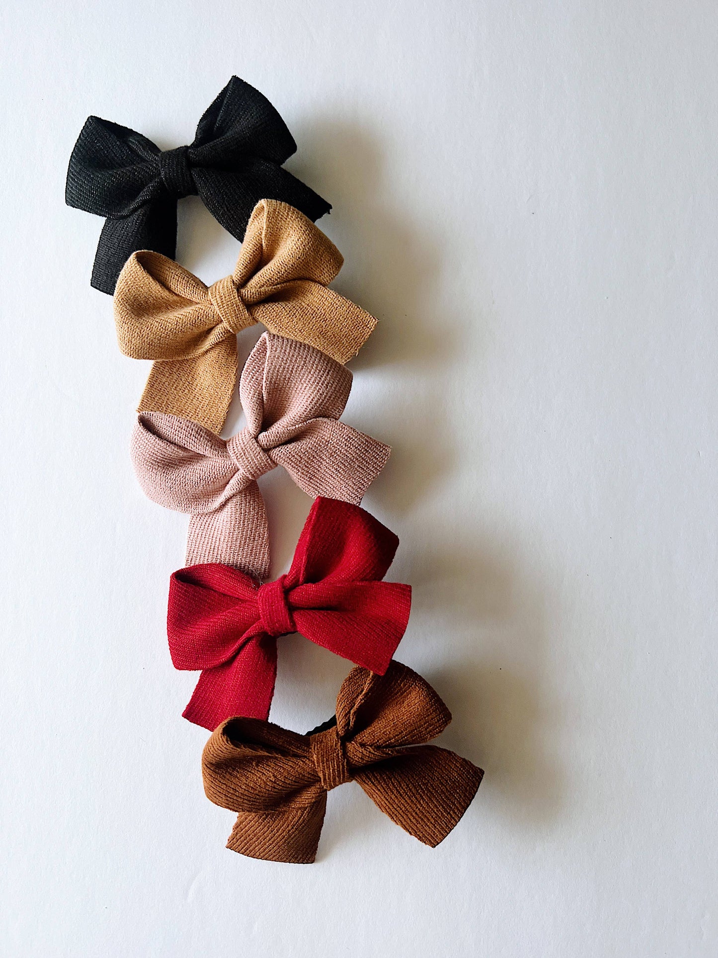 Little bow clippies (15 colors): Print / Loose