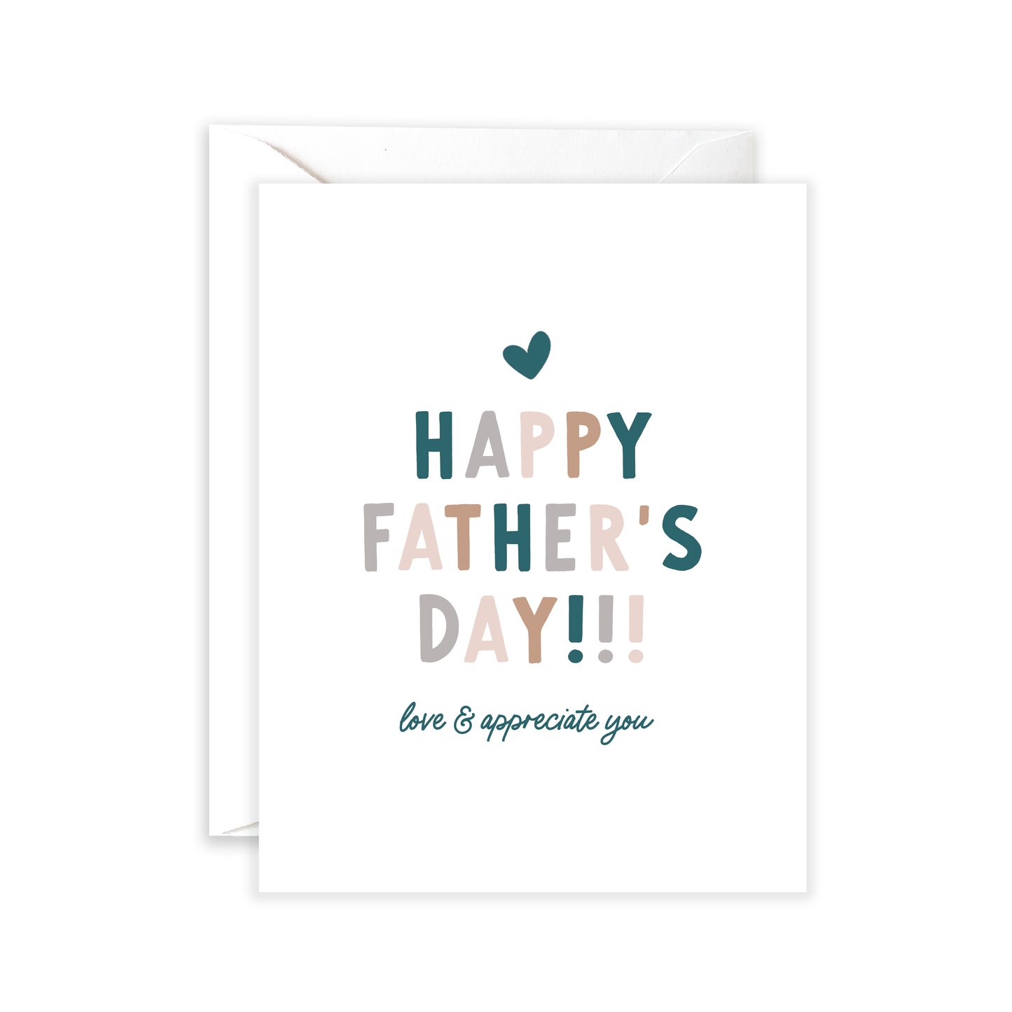 Love & Appreciate You Dad - Minimal Father's Day Card