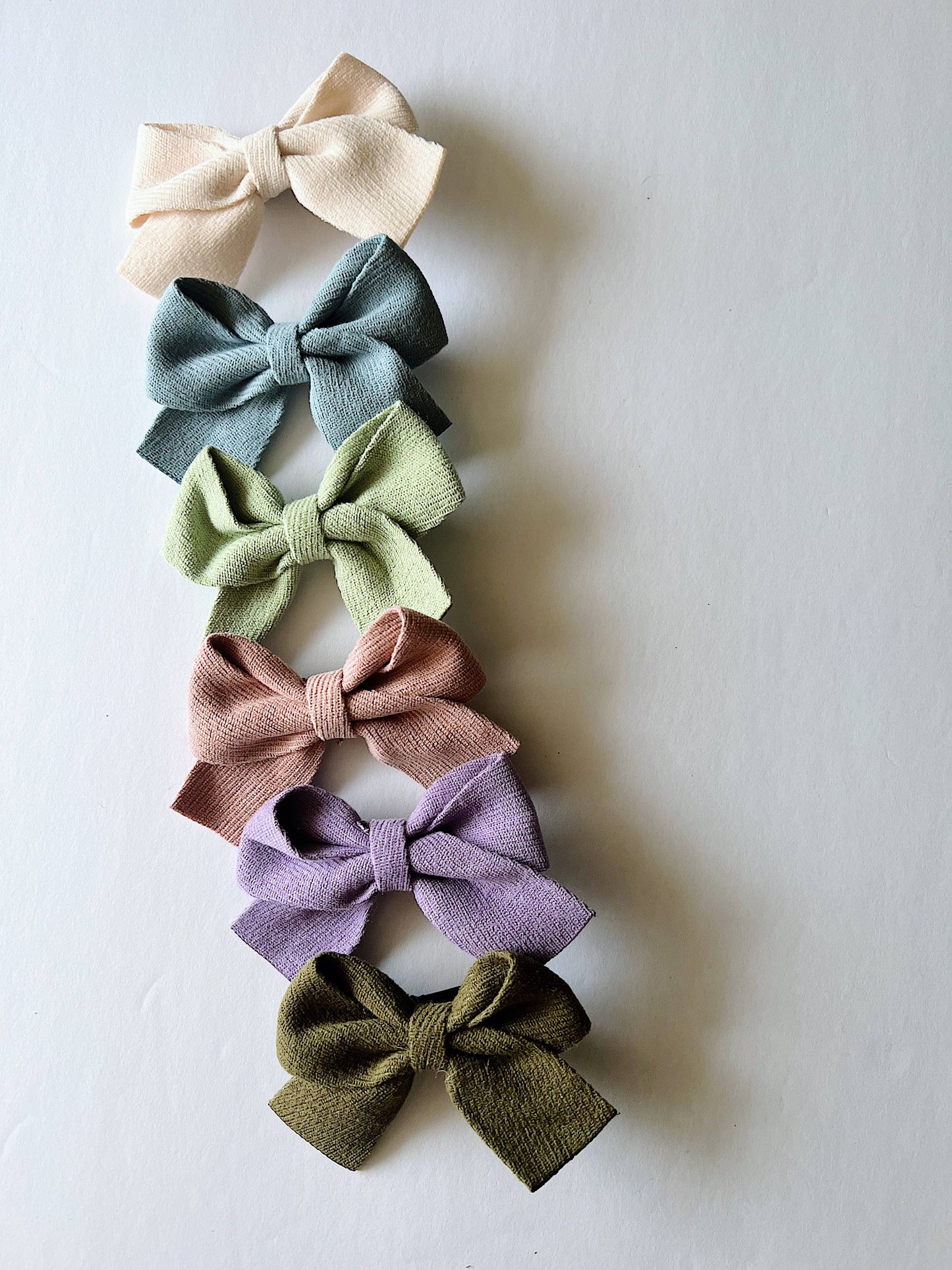 Little bow clippies (15 colors): Print / Loose