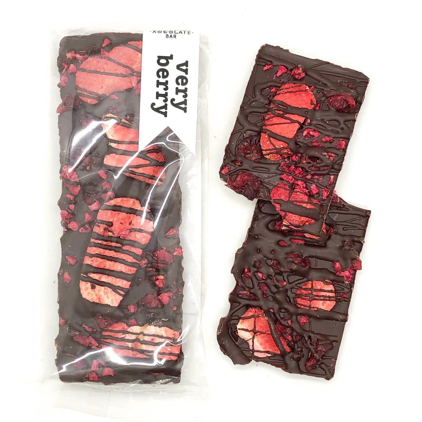 Very Berry Bar - Organic fair trade vegan dark chocolate