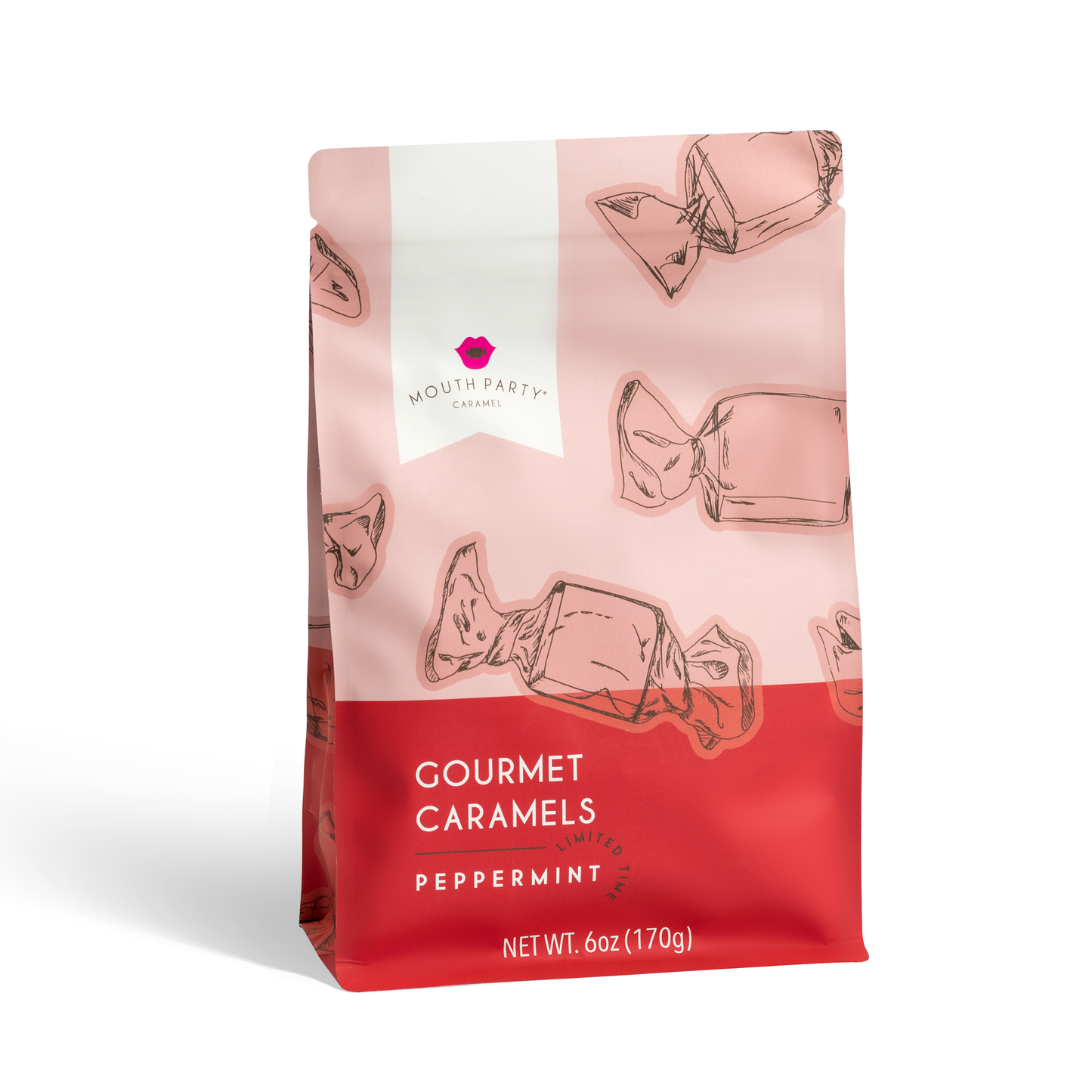 Peppermint caramel 6oz gift pouch
