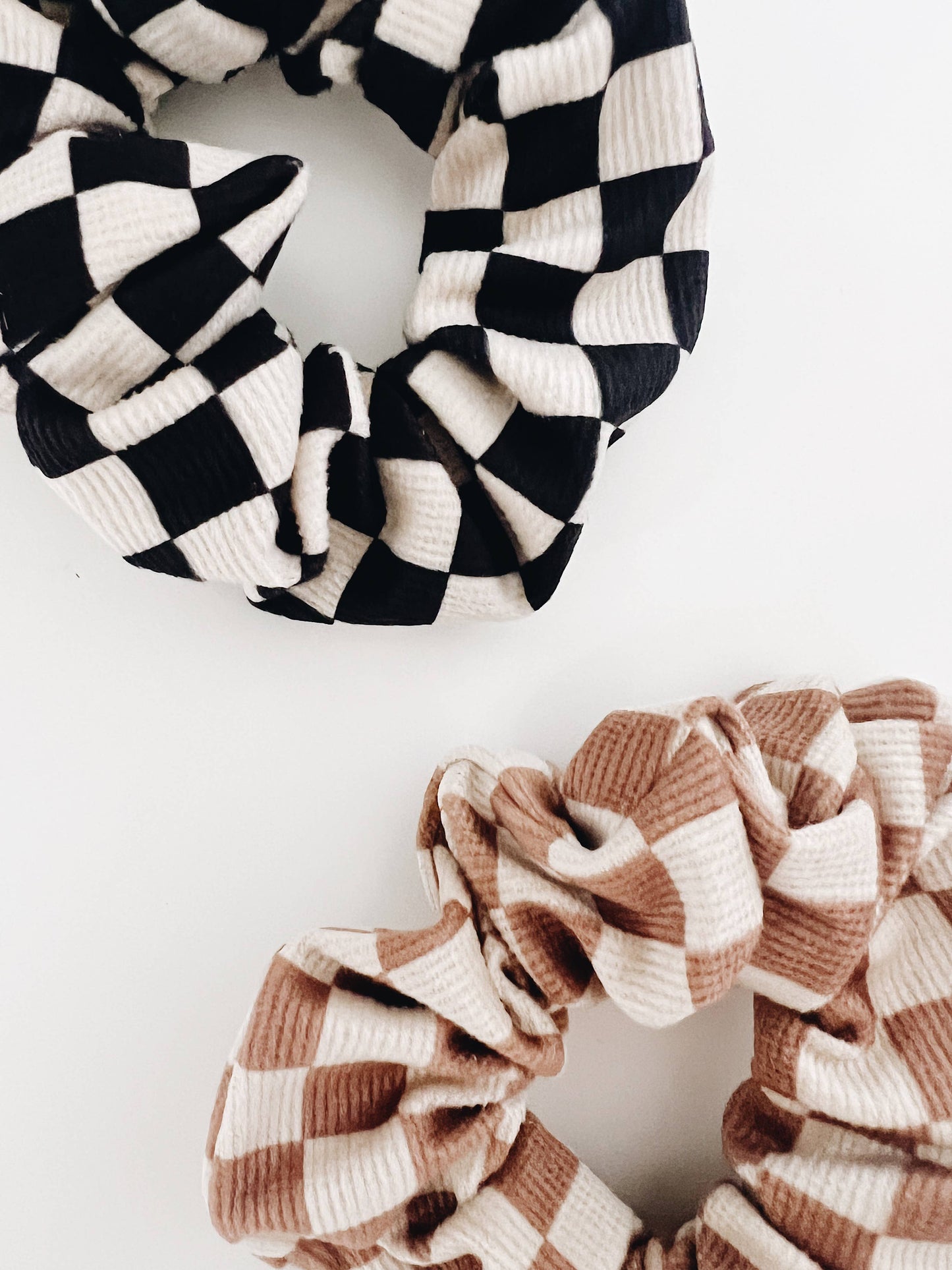 checkered scrunchie