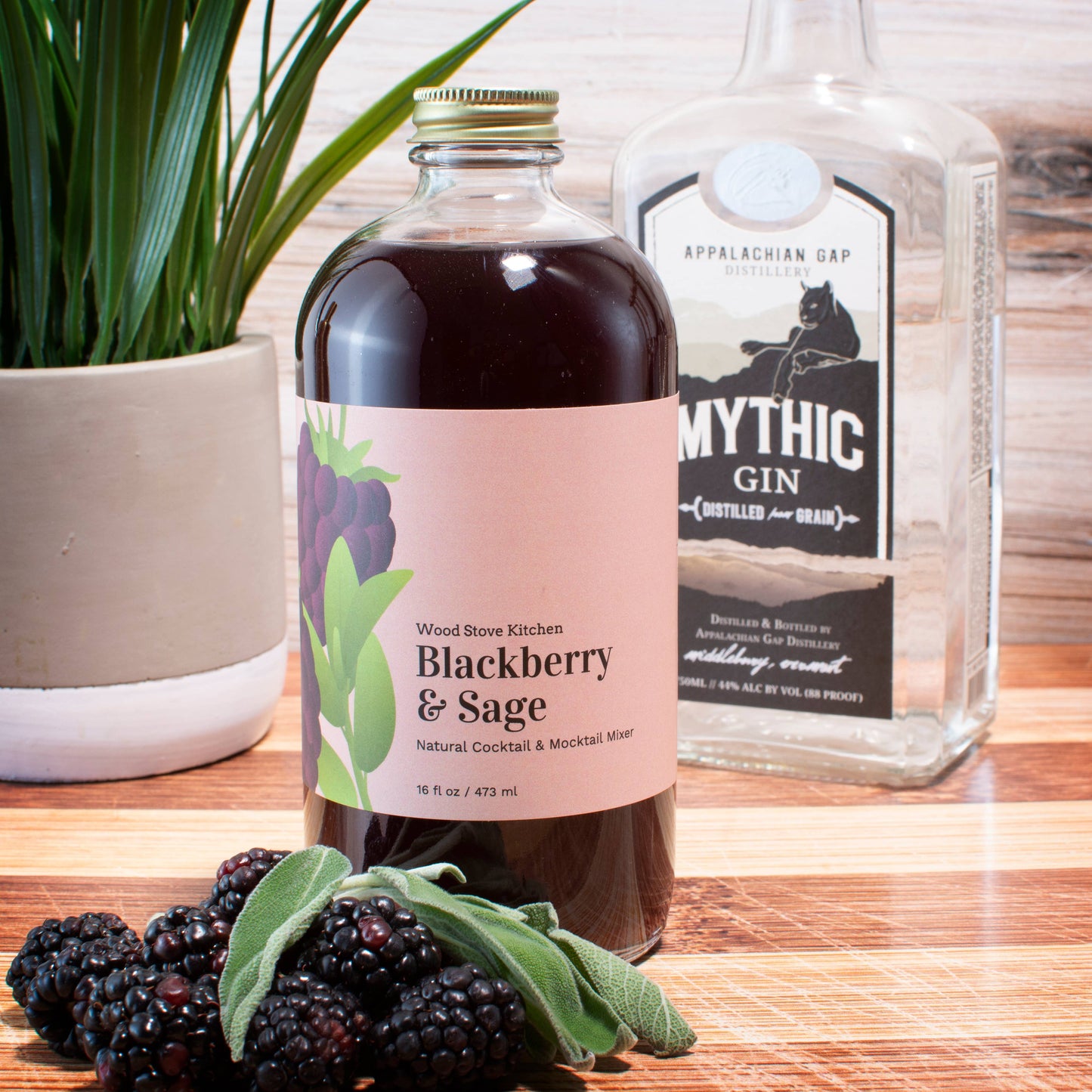 Blackberry & Sage Cocktail Mixer and Mocktail Mixer, 16 fl o