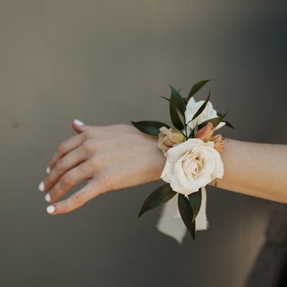 Wedding Wrist Corsage (ribbon)