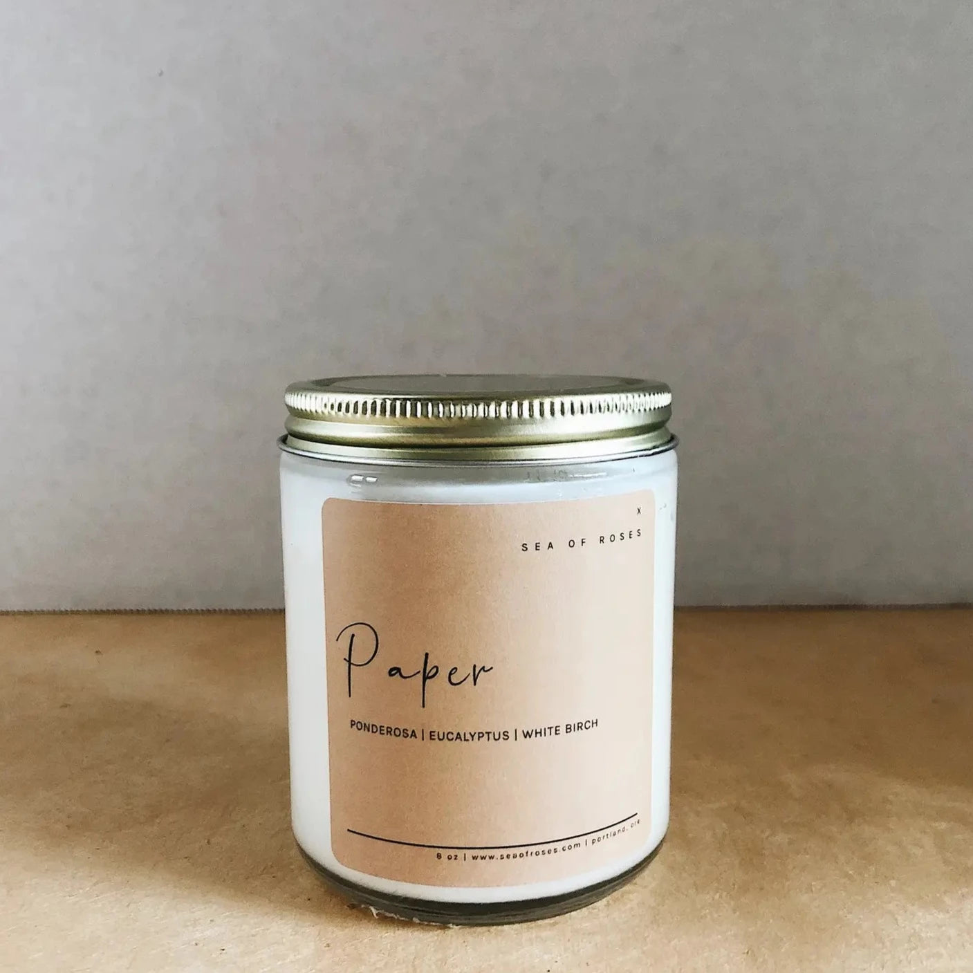 8oz Scented Candle - Paper