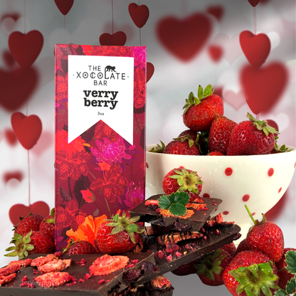 Very Berry Bar - Organic fair trade vegan dark chocolate