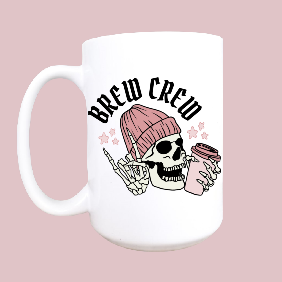 Brew crew Halloween mug, Halloween, spooky mug, coffee mug