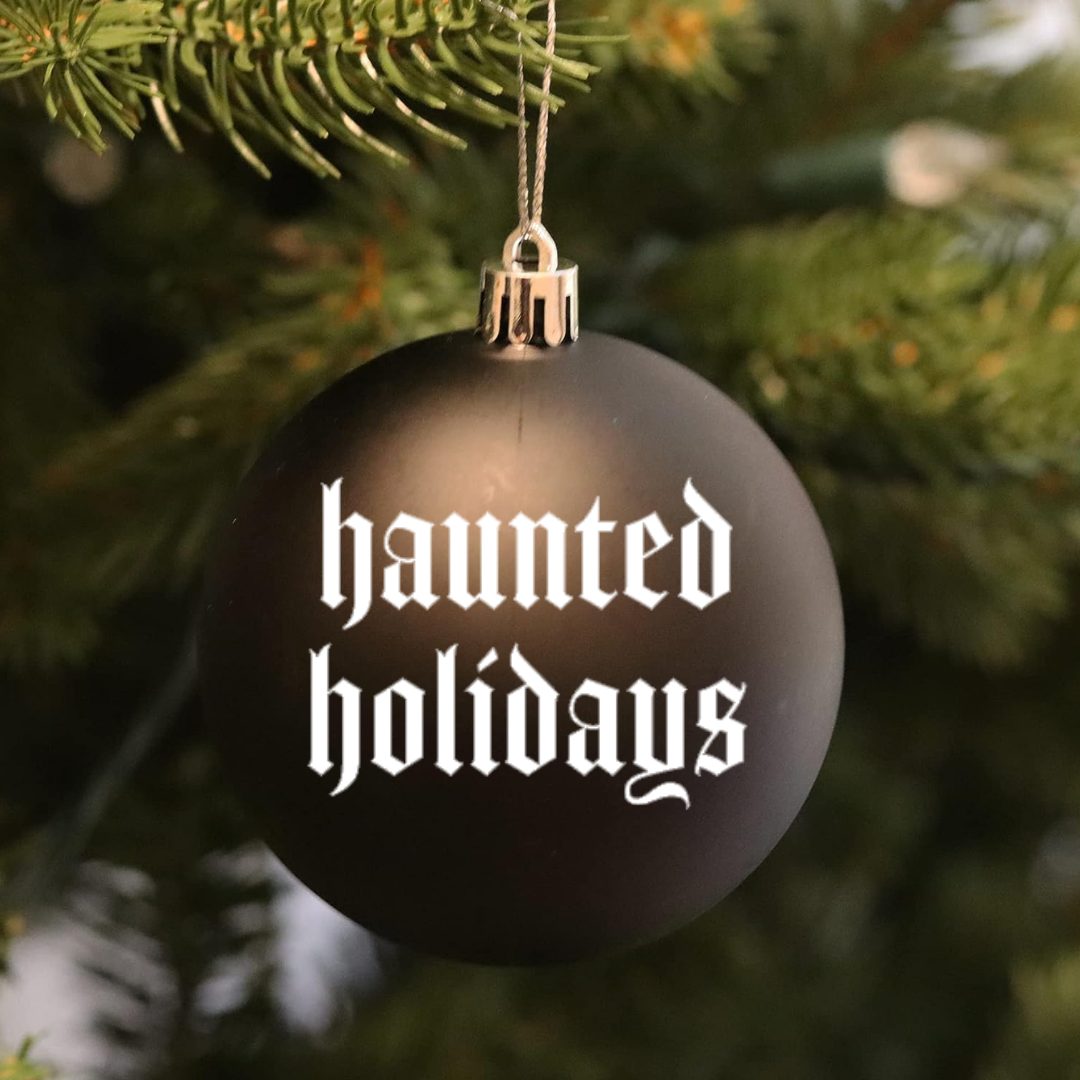 Gothic Witchy Christmas Decor Ornaments, Haunted Holidays