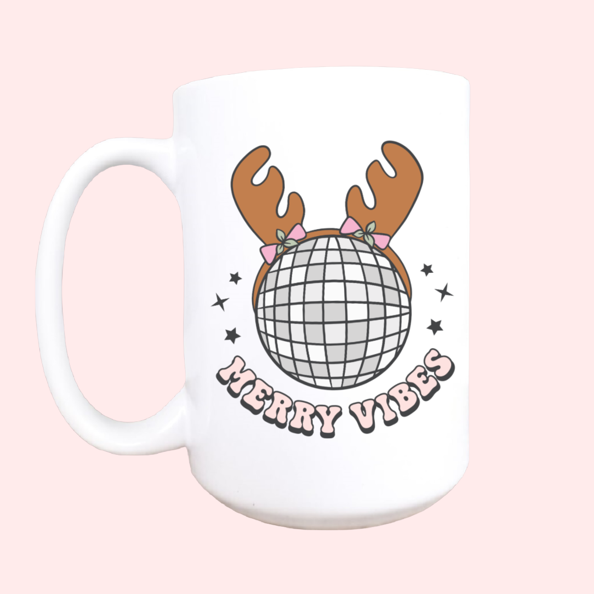 Merry vibes coffee mug, Christmas coffee mug, Christmas